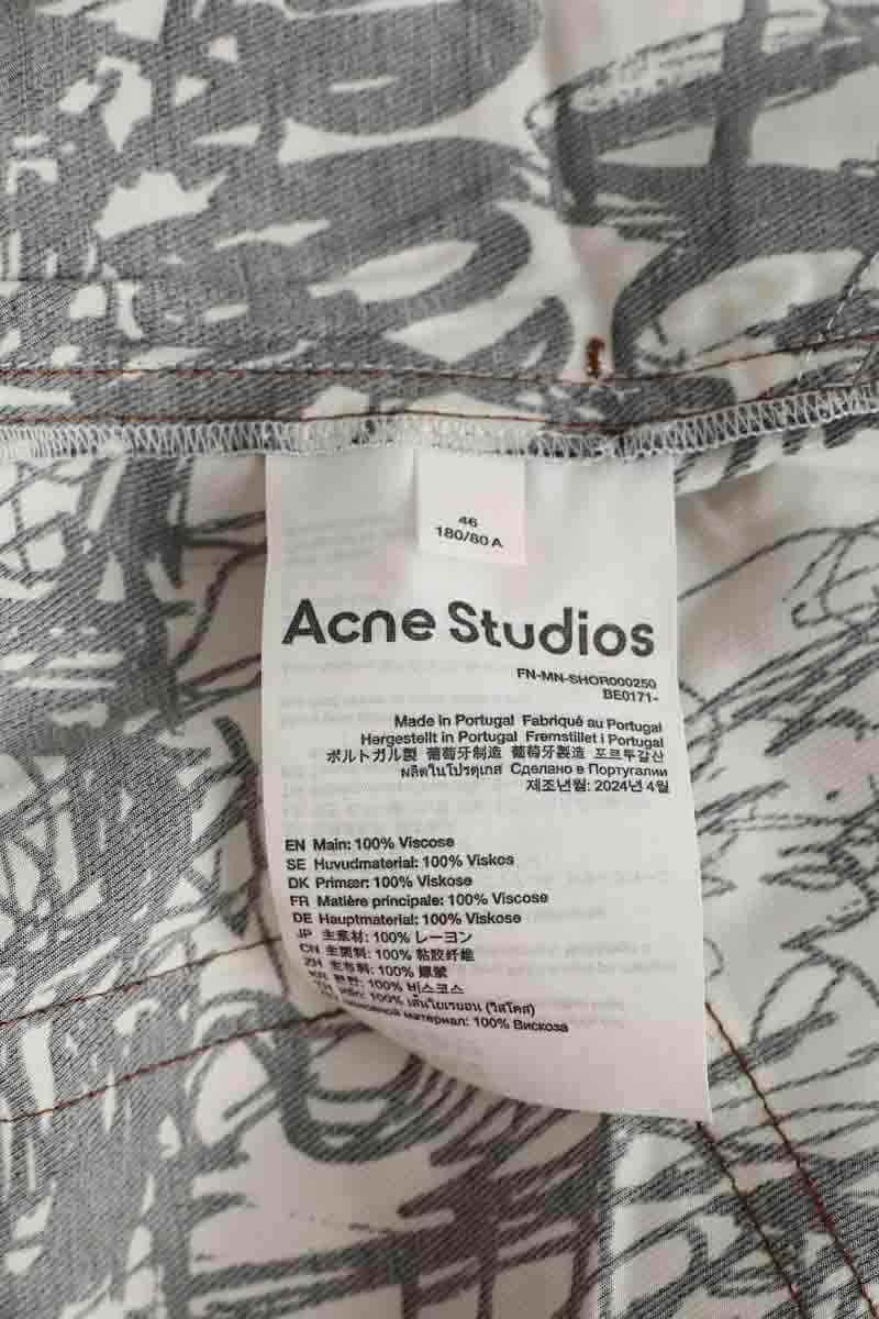 Bermuda Acne Studios Ecru en Viscose