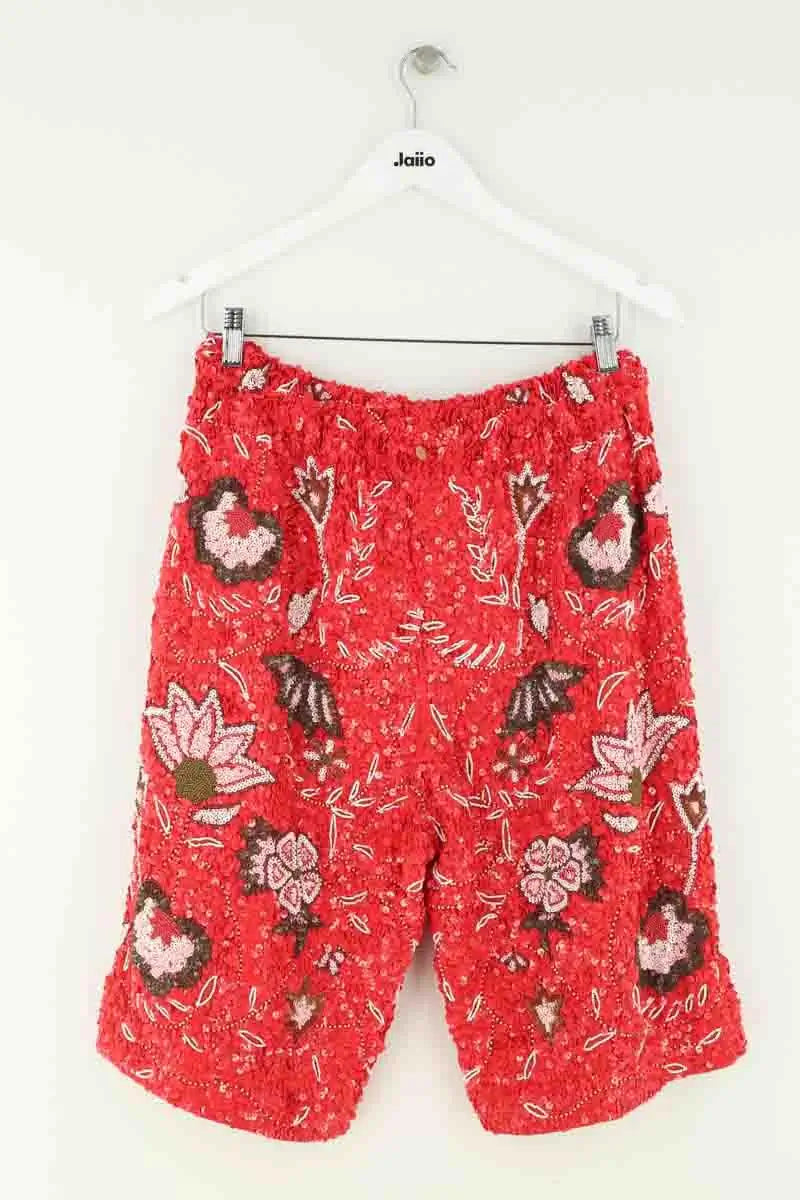 Bermuda Antik Batik Rouge en Synthétique