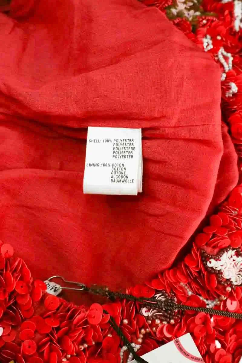 Bermuda Antik Batik Rouge en Synthétique