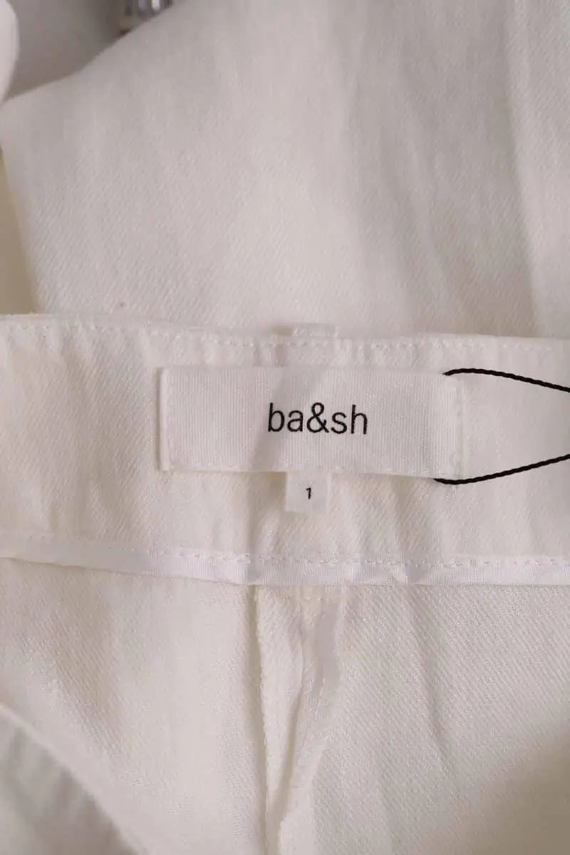 Bermuda Ba&Sh Blanc en Lin