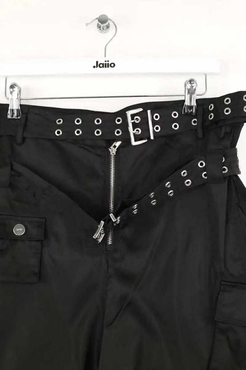 Bermuda Ganni Noir en Polyamide