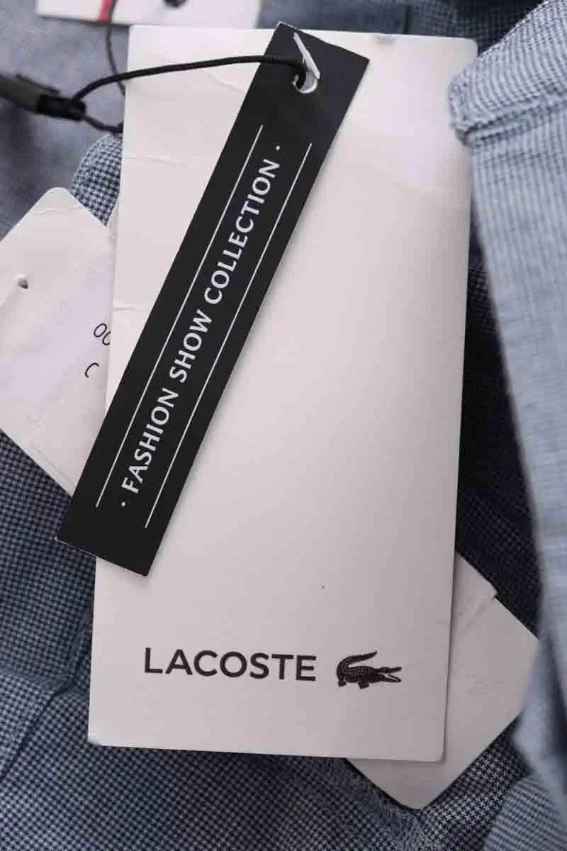 Bermuda Lacoste Bleu en Coton