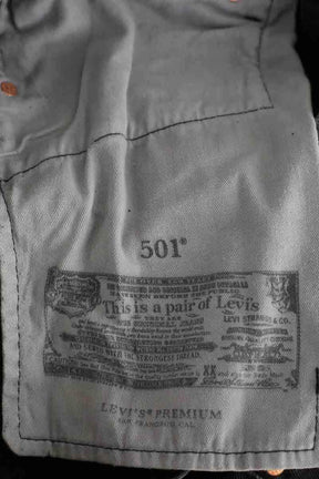 Bermuda Levi's 501 Noir en Coton