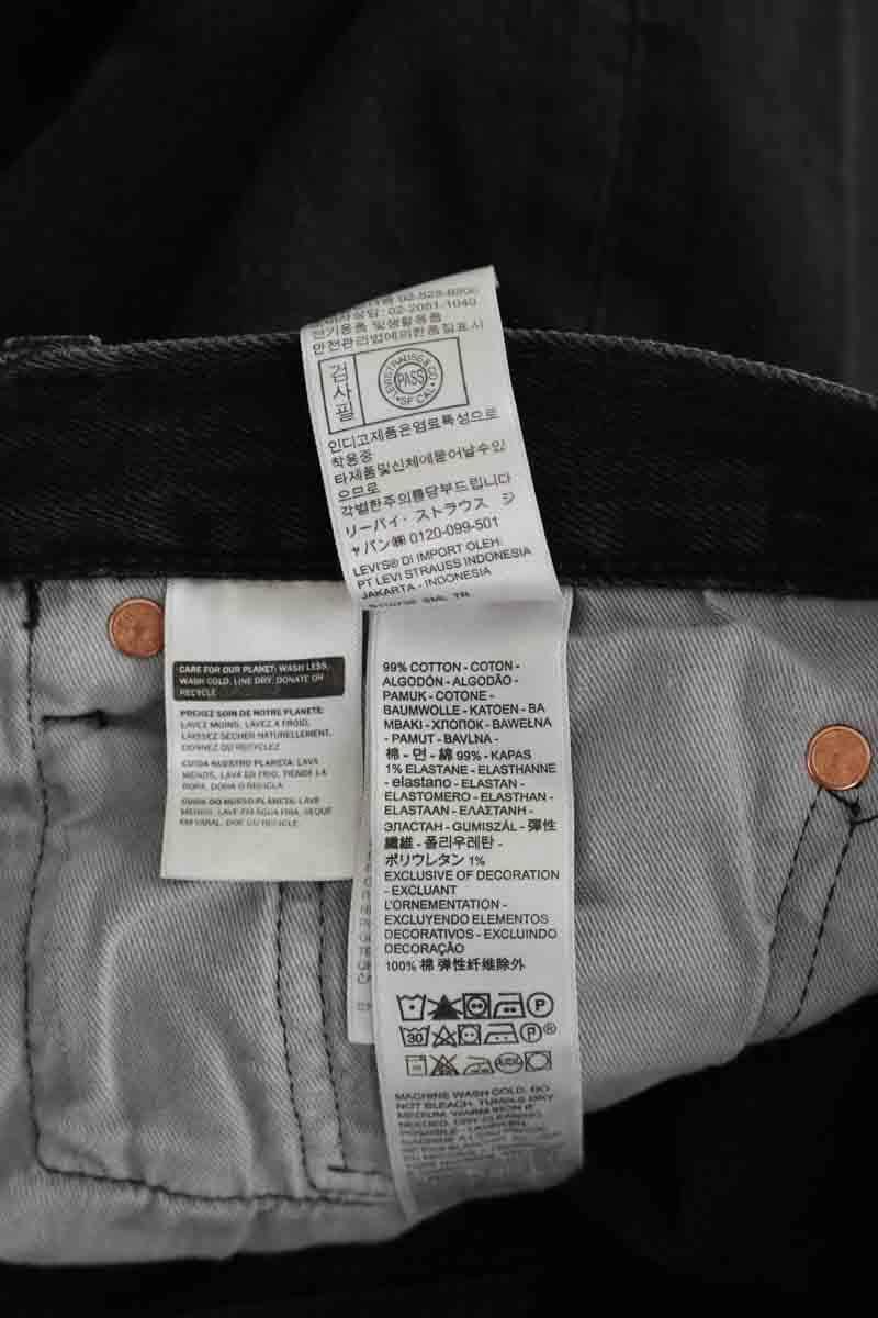Bermuda Levi's 501 Noir en Coton