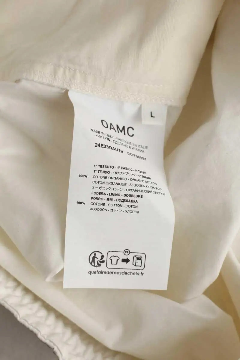 Bermuda OAMC Blanc en Coton