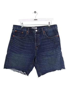 Bermuda RE/DONE Marine en Coton, taille L - Seconde Main
