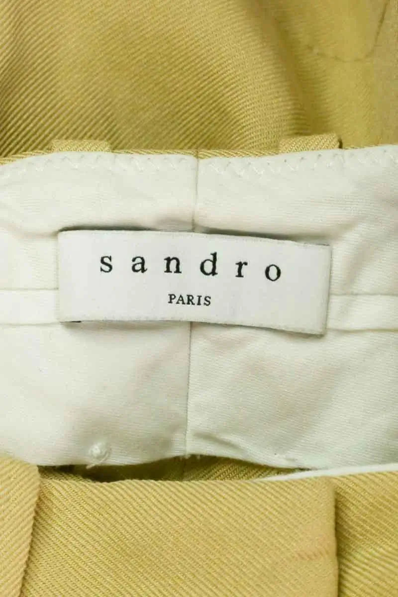 Bermuda Sandro Jaune en Viscose