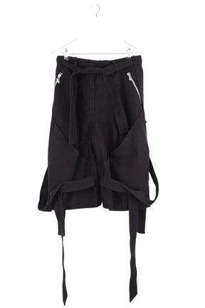 Bermuda The Attico Noir en Coton, taille XL - Seconde Main