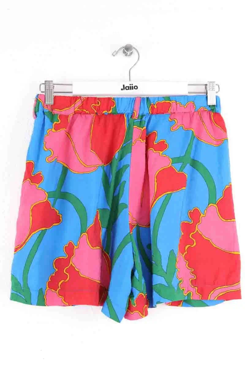 Mini jupe Make My Lemonade Bleu en Viscose