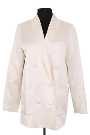 Blazer Sézane Ecru en Synthétique, taille S - Seconde Main