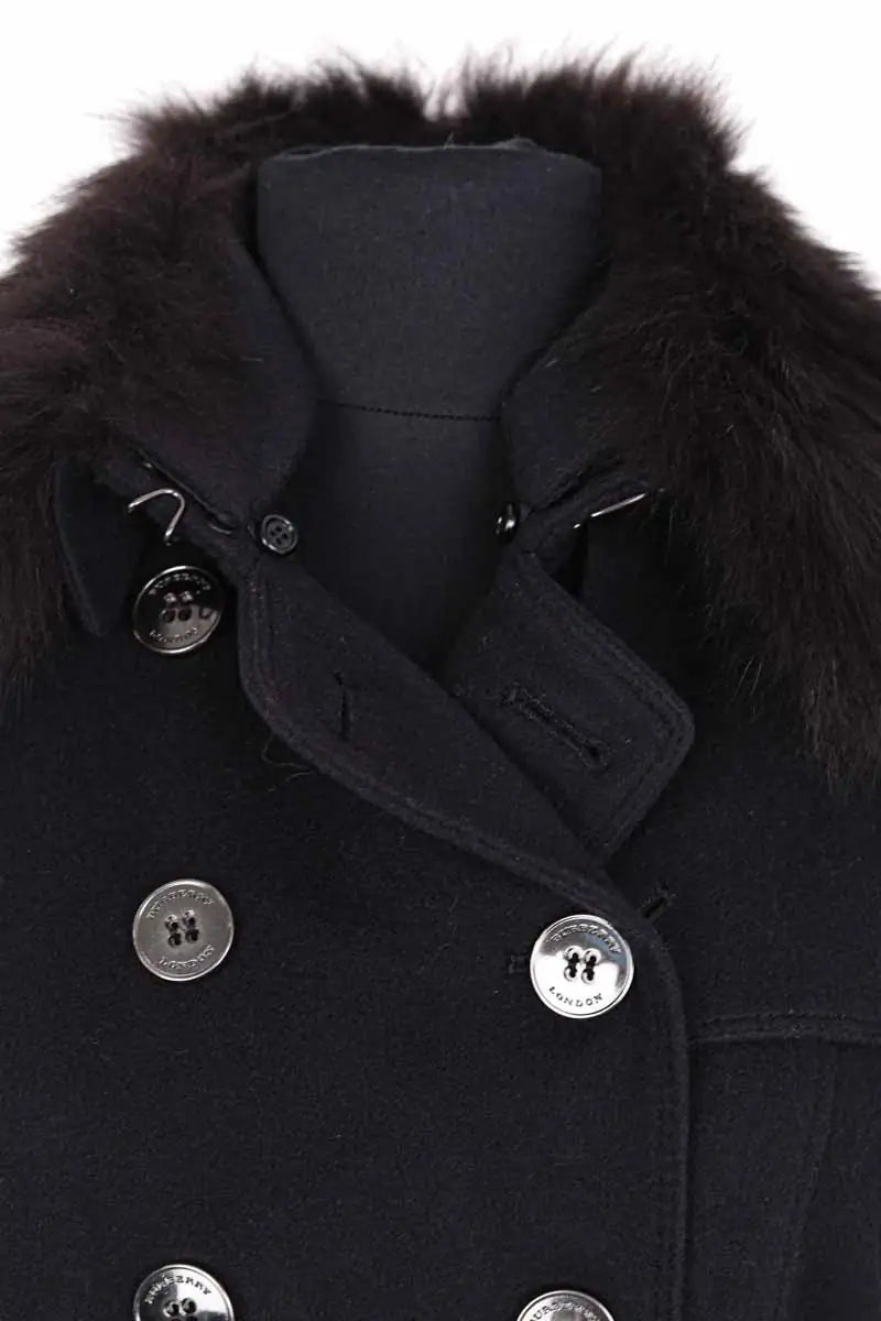 Manteau Burberry Noir en Laine