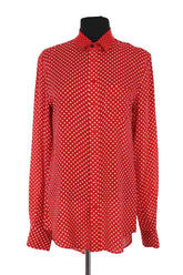 Chemise Joseph Rouge en Soie, taille S - Seconde Main