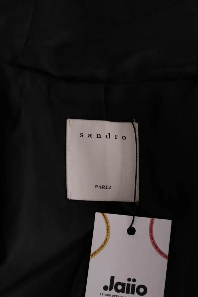 Manteau Sandro Noir en Synthétique