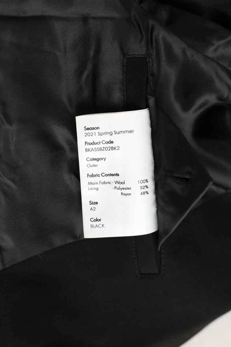 Blazer Ader Error Noir en Laine
