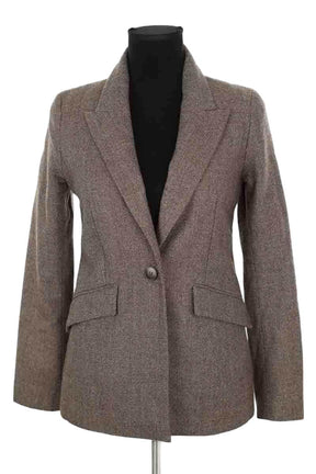 Blazer Agnès B. Marron en Laine, taille S - Seconde Main