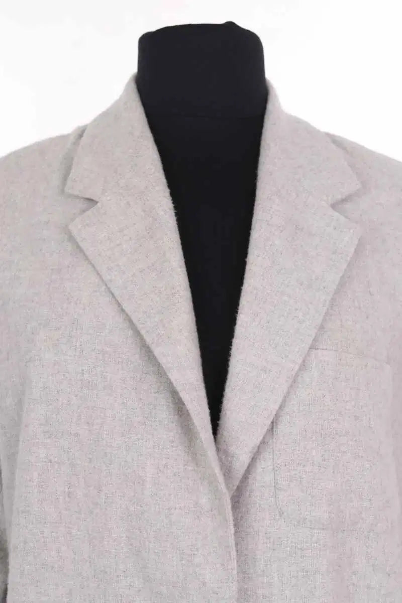 Blazer American Vintage Gris en Coton