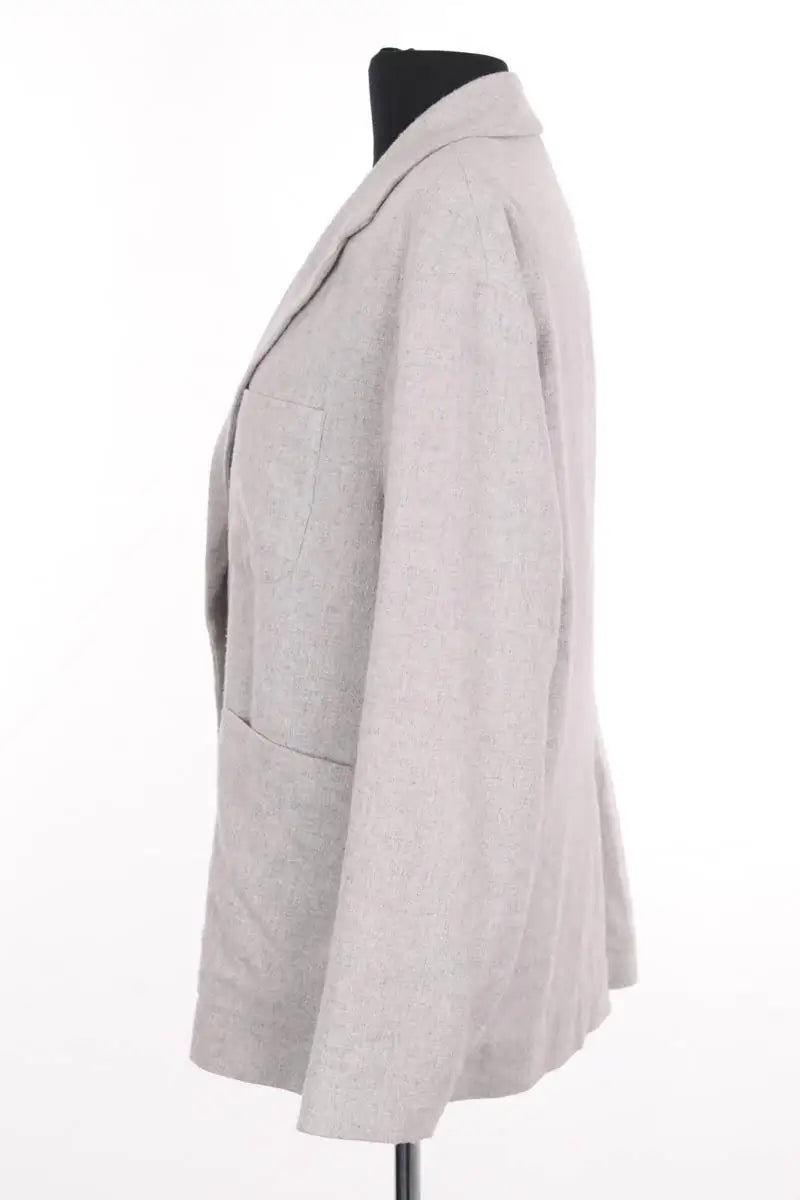 Blazer American Vintage Gris en Coton