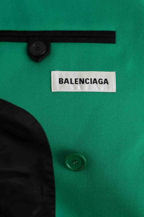 Blazer Balenciaga Vert en Laine