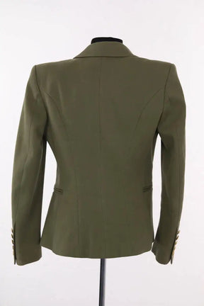 Blazer Balmain Kaki en Coton