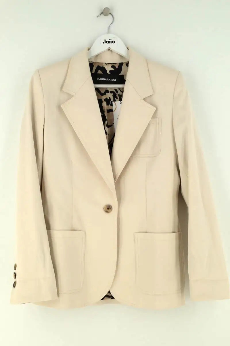 Blazer Barbara Bui Beige en Coton
