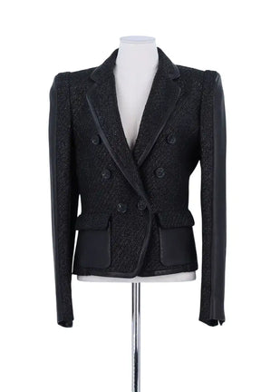 Blazer Barbara Bui Noir en Laine, taille L - Seconde Main