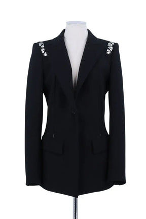 Blazer Barbara Bui Noir en Synthétique, taille L - Seconde Main