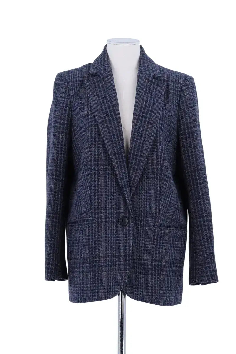 Blazer Ba&Sh Bleu en Laine, taille S - Seconde Main