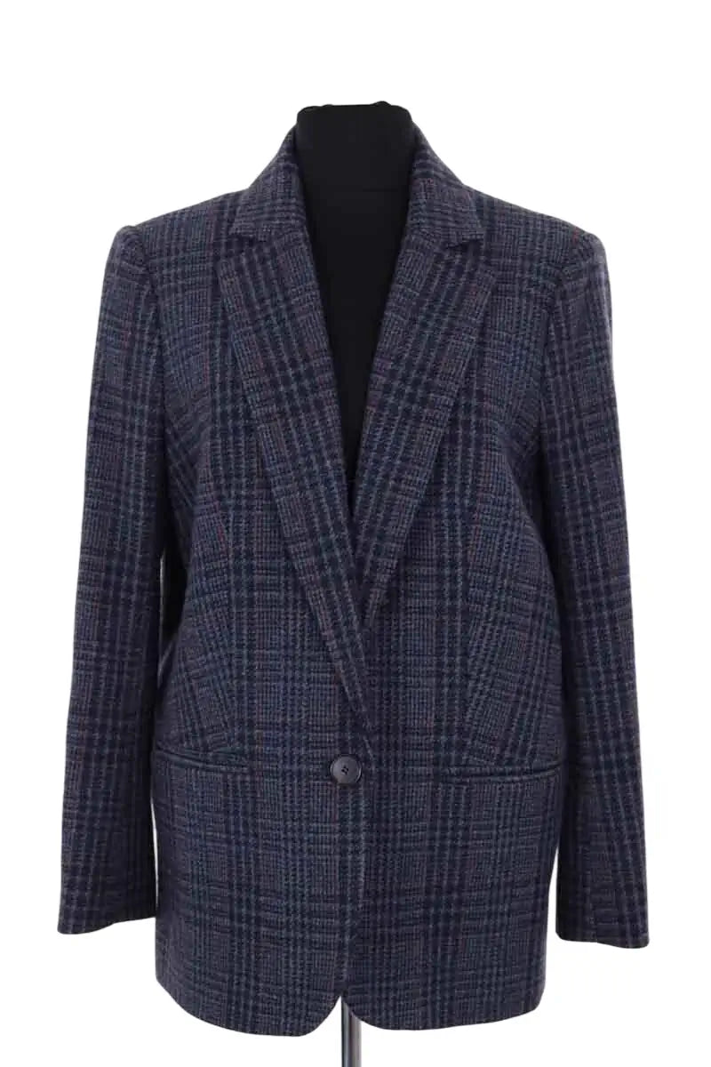 Blazer Ba&Sh Marine en Laine, taille S - Seconde Main