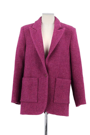 Blazer Bash Rose en Laine, taille S - Seconde Main