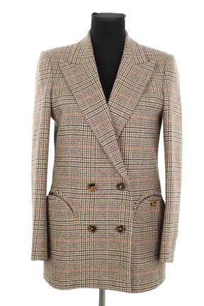 Blazer Blazé Milano Marron en Laine, taille S - Seconde Main