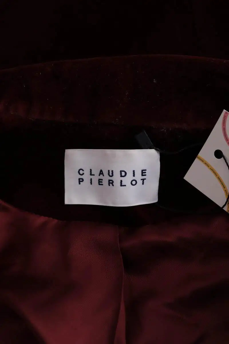 Blazer Claudie Pierlot Bordeaux en Coton