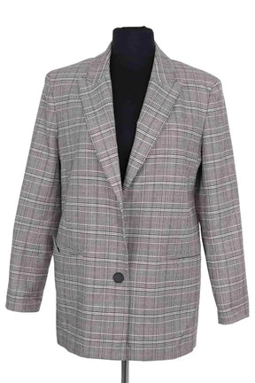 Blazer Claudie Pierlot Gris en Coton, taille S - Seconde Main