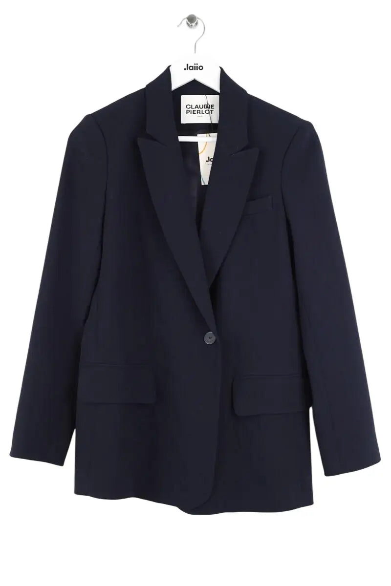 Blazer Claudie Pierlot Marine en Polyester, taille S - Seconde Main