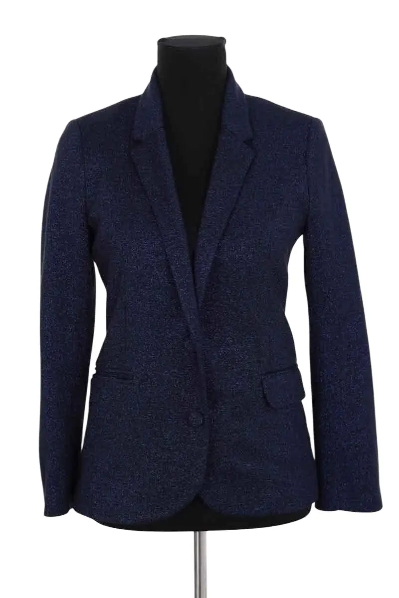 Blazer Claudie Pierlot Marine en Synthétique, taille S - Seconde Main