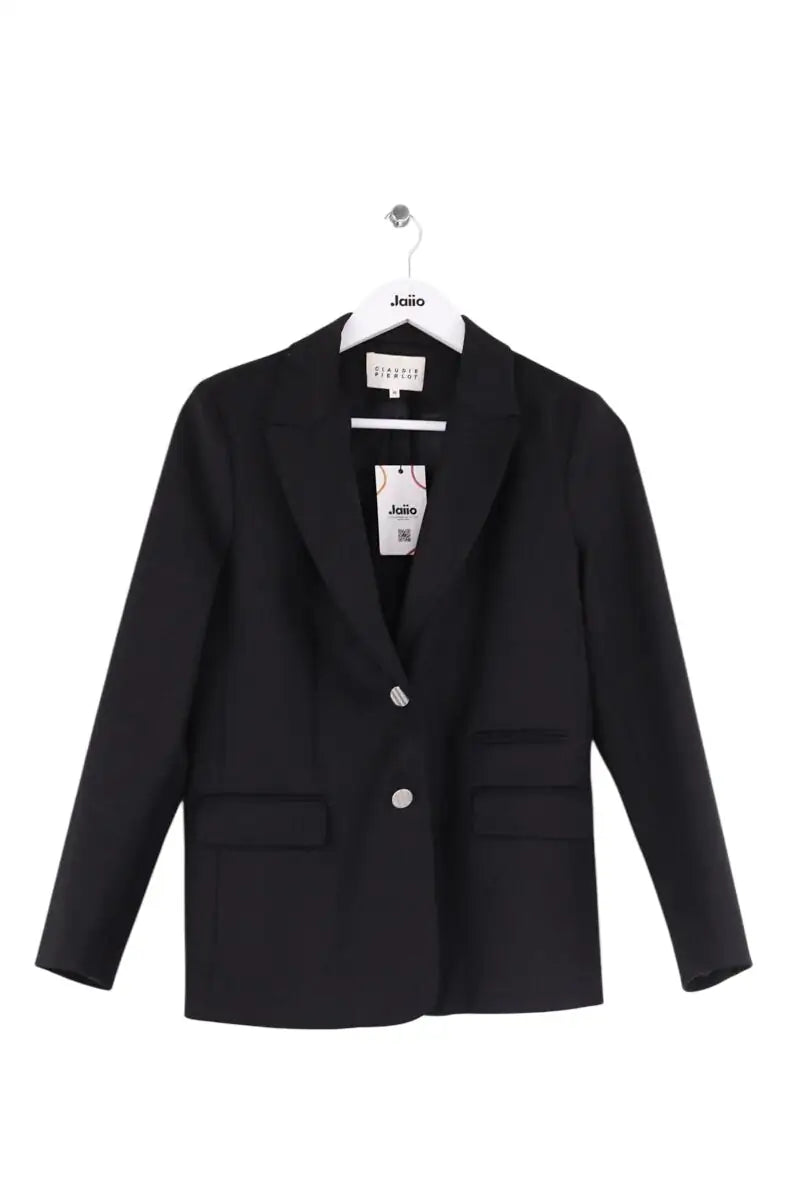 Blazer Claudie Pierlot Noir en Synthétique, taille M - Seconde Main