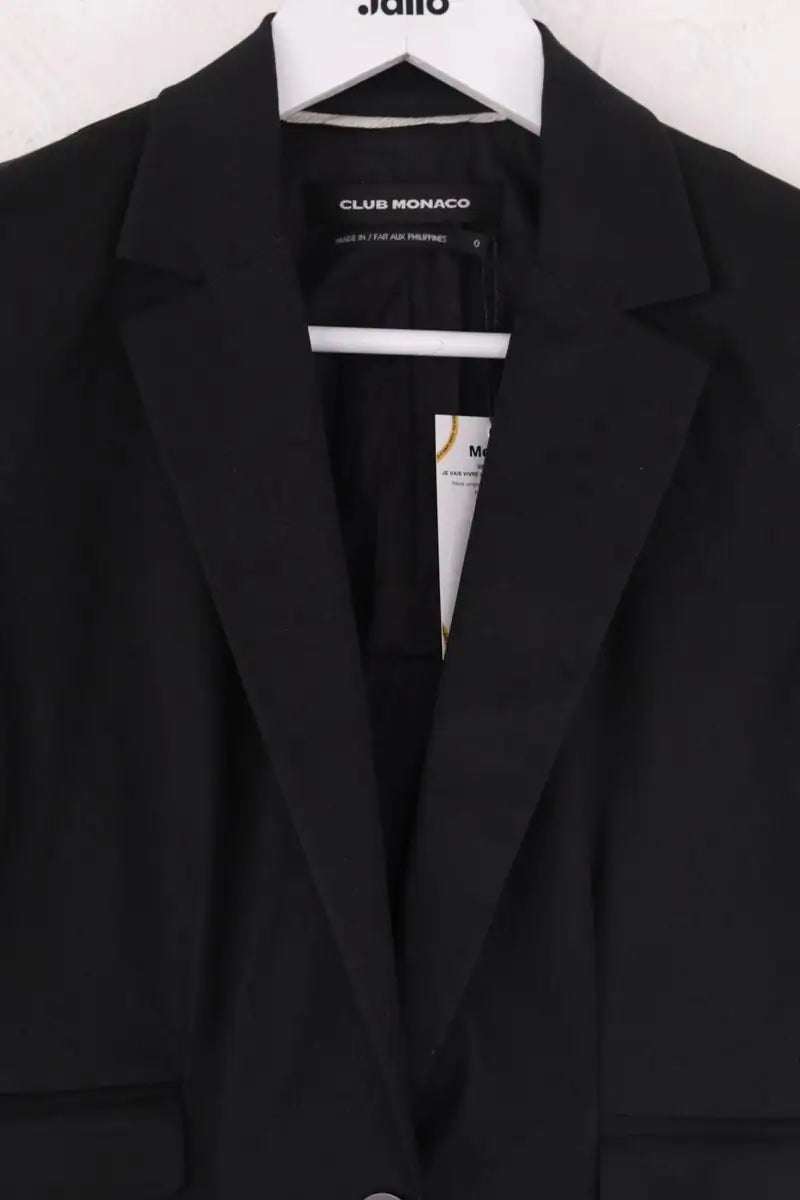 Blazer Club Monaco Noir en Coton