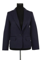 Blazer Dior Marine en Synthétique, taille S - Seconde Main