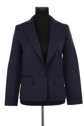 Blazer Dior Marine en Synthétique, taille S - Seconde Main