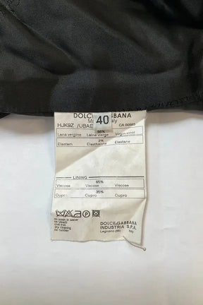 Blazer Dolce & Gabbana Noir en Laine