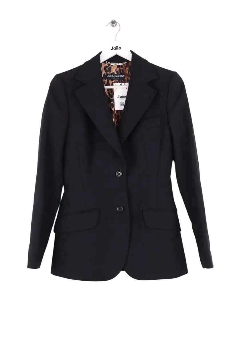 Blazer Dolce & Gabbana Noir en Laine, taille XL - Seconde Main