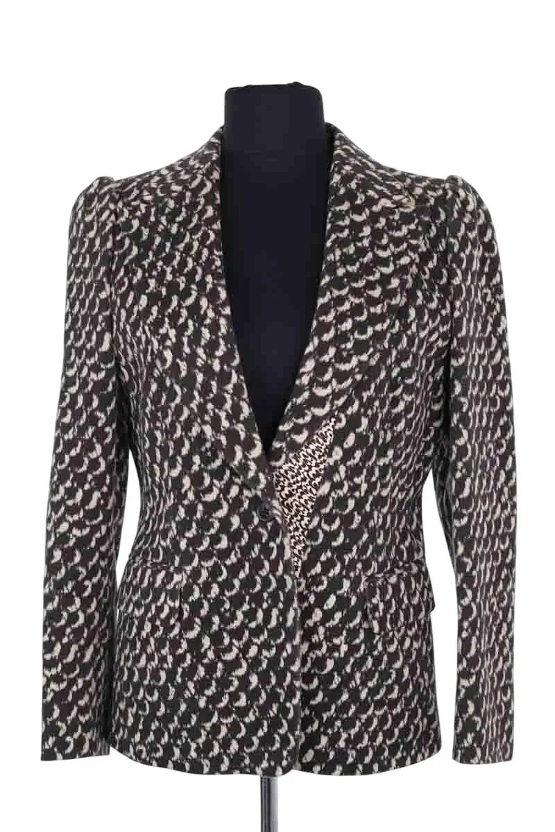 Blazer Dries Van Noten Noir en Coton, taille M - Seconde Main