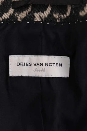 Blazer Dries Van Noten Noir en Coton