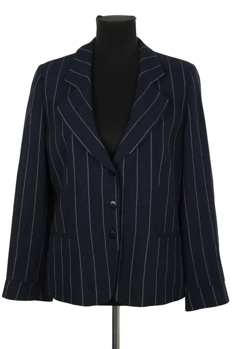 Blazer Emporio Armani Bleu en Viscose, taille XXL - Seconde Main