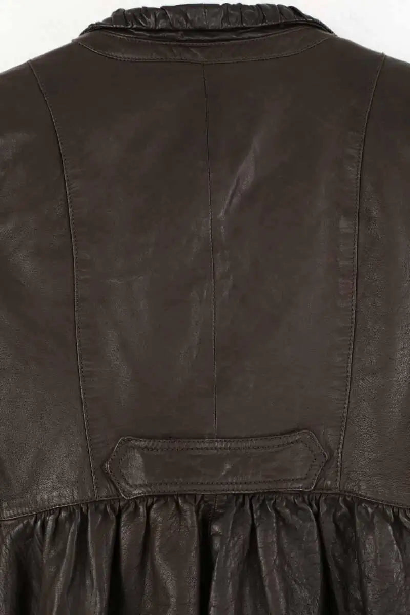 Blazer Emporio Armani Marron en Cuir