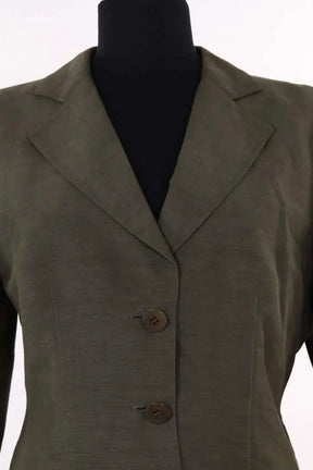 Blazer Emporio Armani Vert en Lin
