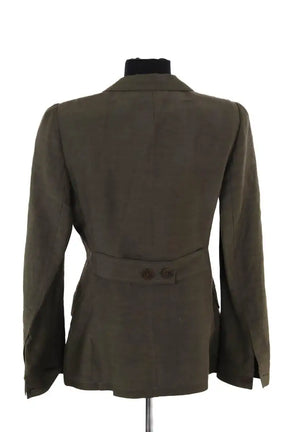 Blazer Emporio Armani Vert en Lin