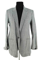 Blazer Forte_Forte Bleu en Lin, taille M - Seconde Main