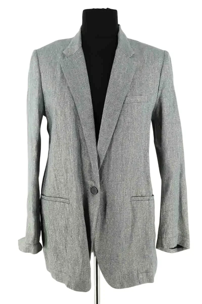 Blazer Forte_Forte Bleu en Lin, taille M - Seconde Main
