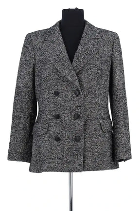 Blazer Georges Rech Anthracite en Laine, taille L - Seconde Main