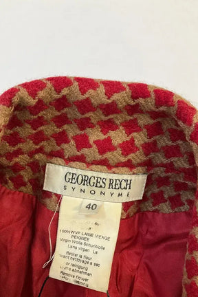 Blazer Georges Rech Rouge en Laine